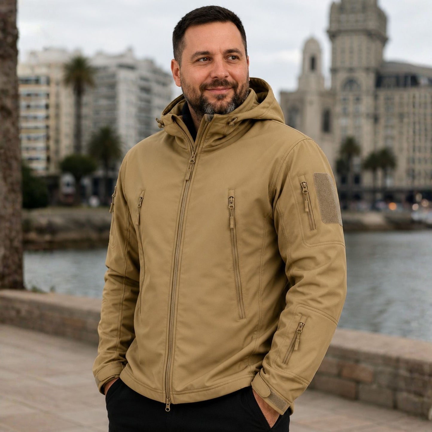 Campera Táctica Neopreno - Arena