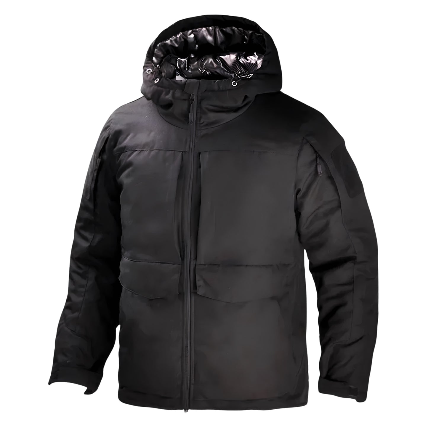 Campera Táctica de Invierno Aluminio Premium - Negro