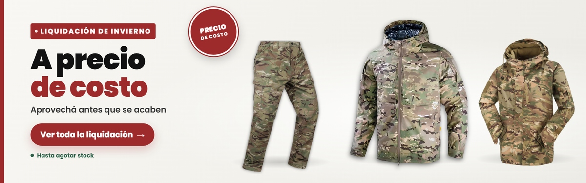 Liquidación de invierno a precio de costo - campera y pantalón aluminizados y campera polar camuflada
